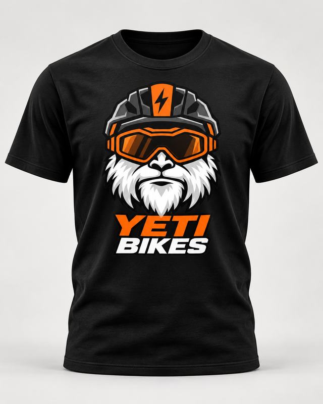 Футболка Yeti Bikes с фирменным йети